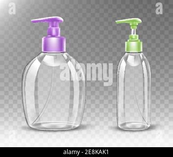 Download Empty Plastic Bottle With Dispenser Pump For Liquid Soap Antibactrial Gel Sanitizer Or Cosmetic Product Vector Realistic Mockup Of Transparent Pack Stock Vector Image Art Alamy