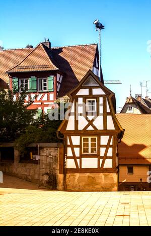 Altdorf bei Nuremberg - famous historical old town, Bavaria, Germany Stock Photo