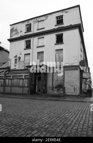 The inner city district of Toxteth Liverpool 8. Images shot for the British Soul Band's The Real Thing album cover 4 from 8 in 1977 Stock Photo