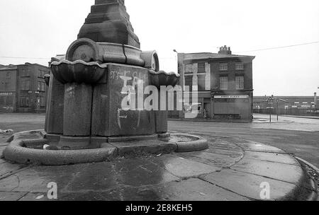 The inner city district of Toxteth Liverpool 8. Images shot for the British Soul Band's The Real Thing album cover 4 from 8 in 1977 Stock Photo