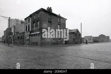 The inner city district of Toxteth Liverpool 8. Images shot for the British Soul Band's The Real Thing album cover 4 from 8 in 1977 Stock Photo