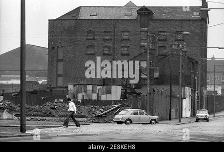 The inner city district of Toxteth Liverpool 8. Images shot for the British Soul Band's The Real Thing album cover 4 from 8 in 1977 Stock Photo