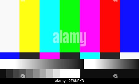 TV no signal Colorful background. Stock Photo