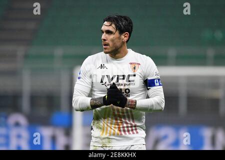 Milano, Italy. 30th Jan, 2021. Nicolas Viola of Benevento seen in the Serie A match between Inter Milan and Benevento at Giuseppe Meazza in Milano. (Photo Credit: Gonzales Photo/Alamy Live News Stock Photo