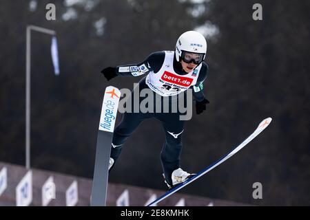 Titisee Neustadt, Germany. 31st Jan, 2021. Nordic skiing/ski jumping, World Cup, qualification: Japan's Kaori Iwabuchi jumps on the Hochfirstschanze. Credit: Philipp von Ditfurth/dpa/Alamy Live News Stock Photo