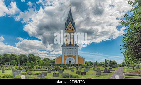 The church was built in 1868-1872 and was designed by the renowned architect Helgo Zettervall. Stock Photo