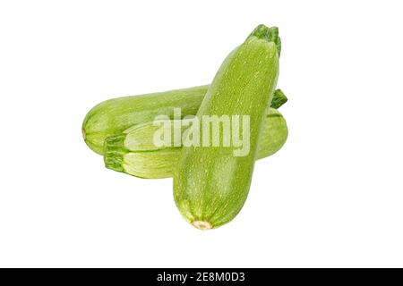 Fresh organic marrow zucchini squash vegetable isolated on white Stock Photo