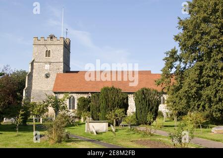 The historic Holy Trinity church in the village of Cookham, Berkshire. Famously painted by local artist Stanley Spencer. Stock Photo