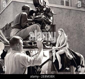 LADY GODIVA 1955 Universal Pictures film with Maureen O'Hara Stock Photo