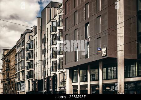 14 May Berlin, Germany - Modern architecture buildings of glass and metall in Berlin Stock Photo