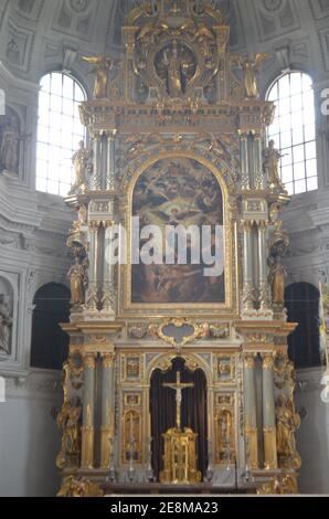 interior of St. Michael Church, Munich, Germany Stock Photo