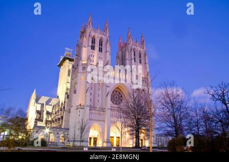 Washington National Cathedral Details, Dc, United States Stock Photo 