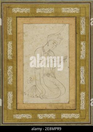 Mir Sayyid Ali autoportrait. Stock Photo