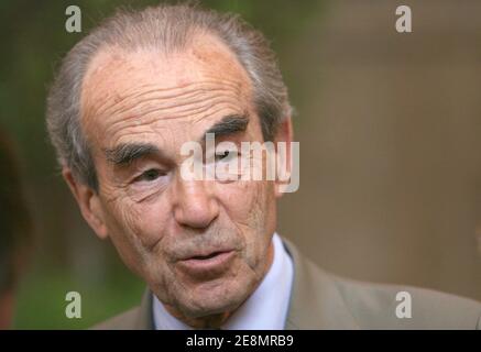 Senator and former justice minister Robert Badinter attends to the 20th anniversary of nazi officer Klaus Barbie trial in Lyon, France on july 2, 2007. Photos by Vincent Dargent/ABACAPRESS.COM Stock Photo