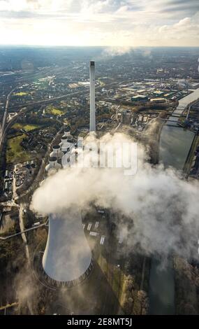 Aerial Photo, STEAG Combined Heat And Power Plant Herne At The Rhine ...