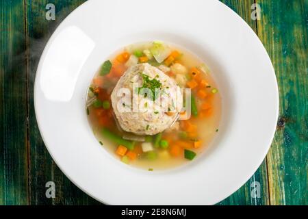 Dumpling Soup Stock Photo