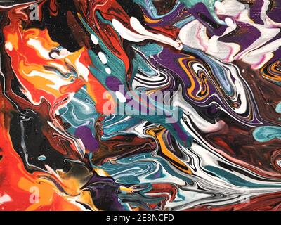 Luxury Fliud Art Abstract Trendy colorful background, fashion wall