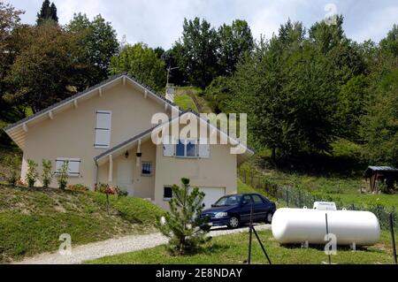 Picture of the house in the Alpine city of Albertville, France, dated on August 24, 2007, where French police discovered the bodies of three newborn babies in a suitcase and a box. The mother, a 36-year-old woman living in this house, told police she had given birth to the babies on her own and hidden them from her partner. Photo by Jules Motte/ABACAPRESS.COM Stock Photo