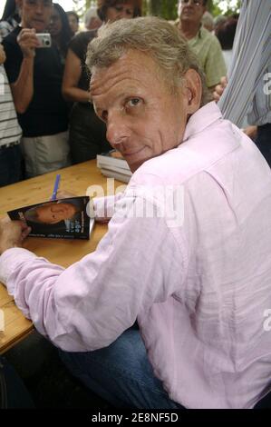 French journalist and TV presenter Patrick Poivre D'arvor at the 12th 'Foret Des Livres' to sign his new book in Chanceaux-Pres-Loches, France on August 26, 2007. Photo by Giancarlo Gorassini/ABACAPRESS.COM Stock Photo