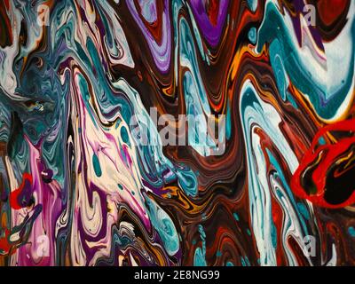 Luxury Fliud Art Abstract Trendy colorful background, fashion wall paper.  Oriental art. Alcohol ink. Epoxy resin. Marbleized effect. Abstract marble  texture template. Liquid acrylic paint. Oil poster. Acrylic Print by Julien  