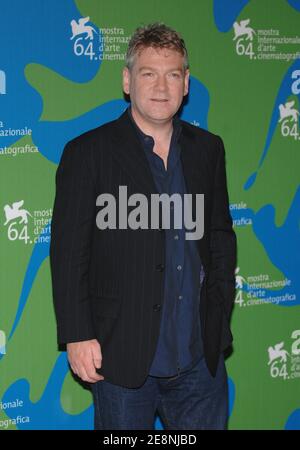 Director Kenneth Branagh poses for pictures during the photocall for 'Sleuth' at the 64th annual Venice Film Festival in Venice, Italy, on August 30, 2007. Photo by Nicolas Khayat/ABACAPRESS.COM Stock Photo