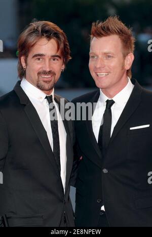 Cast members Colin Farrell (L) and Ewan McGregor walk the red carpet for the screening of 'Cassandra's Dream' at the 64th annual Venice Film Festival in Venice, Italy, on September 2, 2007. Photo by Nicolas Khayat/ABACAPRESS.COM Stock Photo