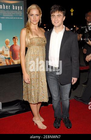 Cast members Teresa Palmer and Daniel Radcliffe attend the Los Angeles Premiere of 'December Boys' at the Directors Guild of America in West Hollywood, CA, USA, September 6, 2007. Photo by Lionel Hahn/ABACAPRESS.COM Stock Photo