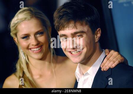 Cast members Teresa Palmer and Daniel Radcliffe attend the Los Angeles Premiere of 'December Boys' at the Directors Guild of America in West Hollywood, CA, USA, September 6, 2007. Photo by Lionel Hahn/ABACAPRESS.COM Stock Photo