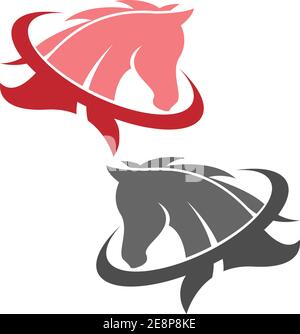 Horse logo icon design template vector illustration Stock Vector