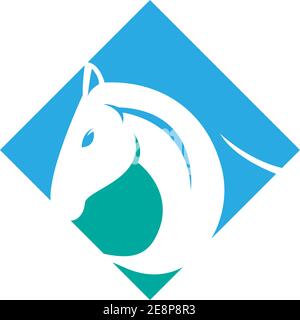 Horse logo icon design template vector illustration Stock Vector