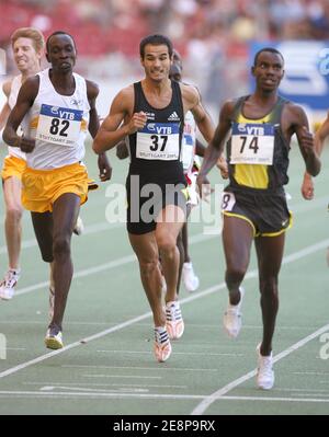 France's Mehdi Baala competes in the men's 1500 meters at the IAAF 5th World Athletics Final 2007 in Stuttgart, Germany on September 22, 2007. Photo by Gladys Chai von der Laage/Cameleon/ABACAPRESS.COM Stock Photo