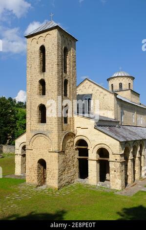 Monastery Sopocani bell tower, Serbia Stock Photo