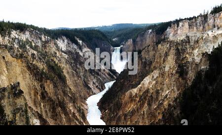 Yellowstone National Park Landscape Stock Photo