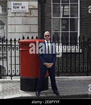 Richard James bespoke Savile Row tailor in London , UK Stock Photo