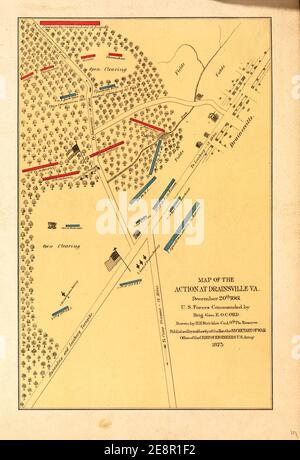 Military maps of the war of the Rebellion-miscellaneous, (1865-1879). Stock Photo