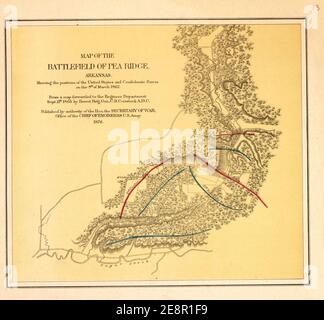 Military maps of the war of the Rebellion-miscellaneous, (1865-1879). Stock Photo