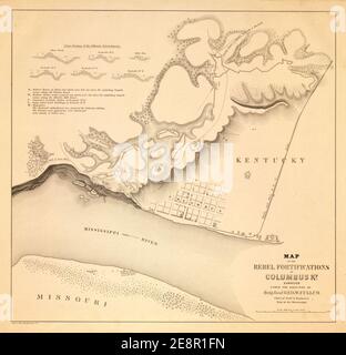 Military maps of the war of the Rebellion-miscellaneous, (1865-1879). Stock Photo