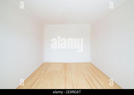 Empty white room without door and window Stock Photo