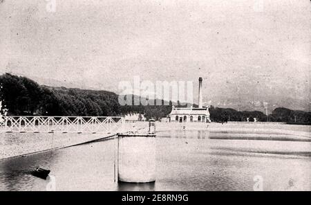 Molteno Dam 1890 Cape Town. Stock Photo