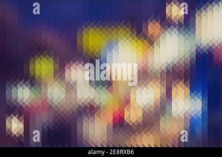 Colourful abstract triangles pixel background Stock Photo