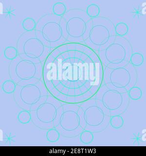 An abstract circular pattern background image. Stock Vector