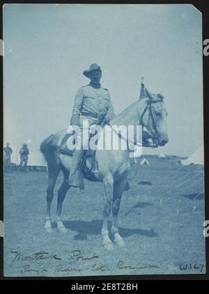 Montauk Point, Rough Riders, Col. Roosevelt, 1898. Photograph shows ...