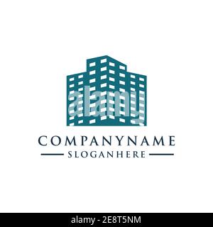 skyline logo city. urban cityscape logo graphic vector Design Stock Vector