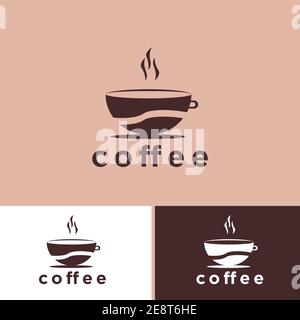 coffee cafe drink vector logo design Stock Vector