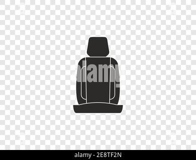 Vector illustration, flat design. Car seat safety icon Stock Vector