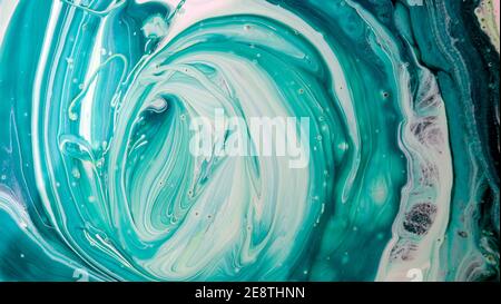 Colorful texture. Watercolor painting. Ink splash. Bright colorful texture. Modern paint. Watercolor style. Close-up marble banner. Stock Photo
