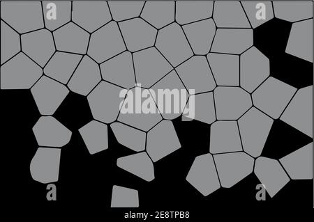 Light Silver, Gray vector abstract mosaic background. A sample with polygonal shapes. Polygonal design for your web site. Vector illustration Stock Vector