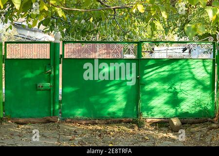 It's a sunny summer day. View from the front. Stock Photo