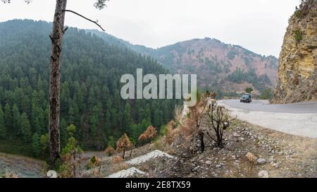 Kunhar River Road Naran Valley Abbottabad Stock Photo