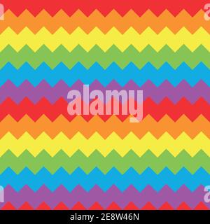 Colorful seamless chevron pattern. Flat vector illustration. Stock Vector